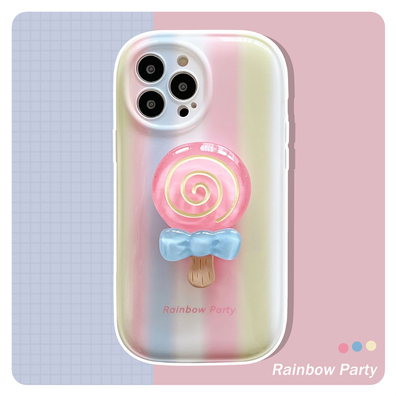 气垫彩虹条纹适用iphone13/12pro max苹果11手机壳硅胶全包手机套