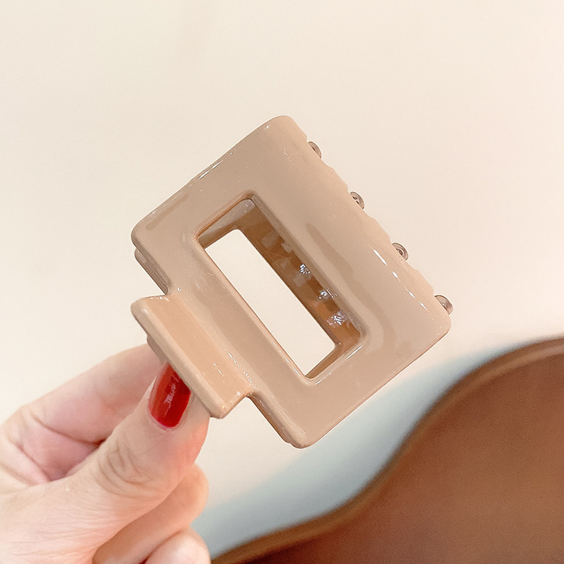 日韩简约亚克力龙骨抓夹后脑勺束发鲨鱼夹子洗澡盘发卡蝴蝶发夹女