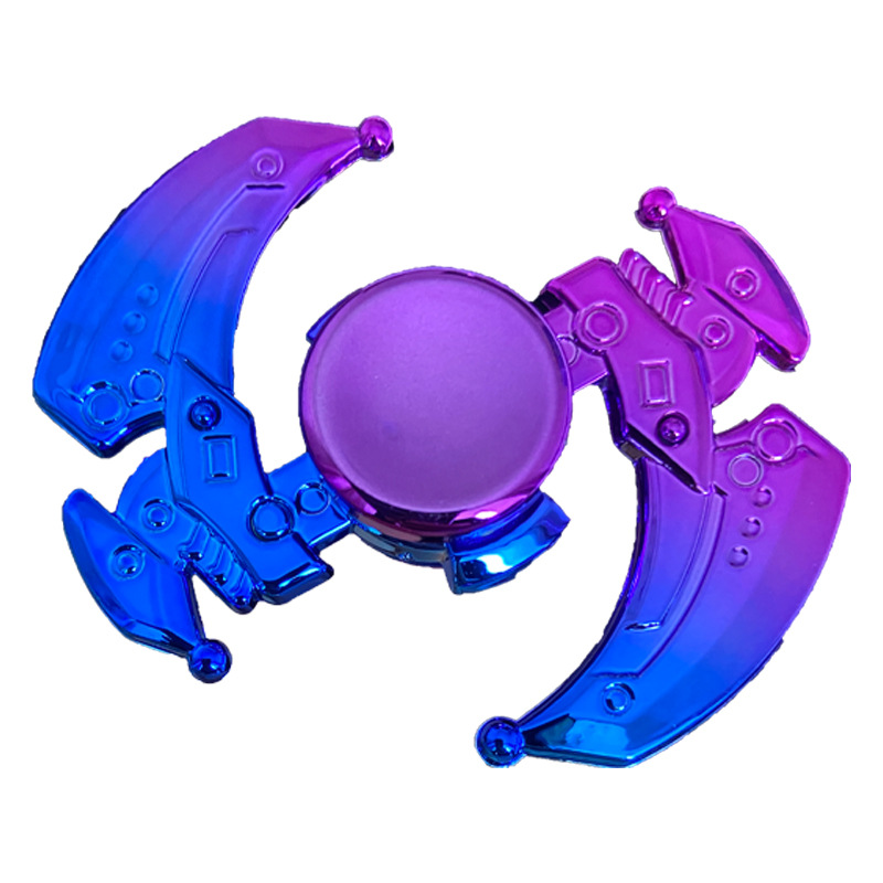 New Colorful Fingertip Top Plastic Gradient Pressure Reduction Toy Hand Spinner Hand Spinner Cross Mirror Exclusive