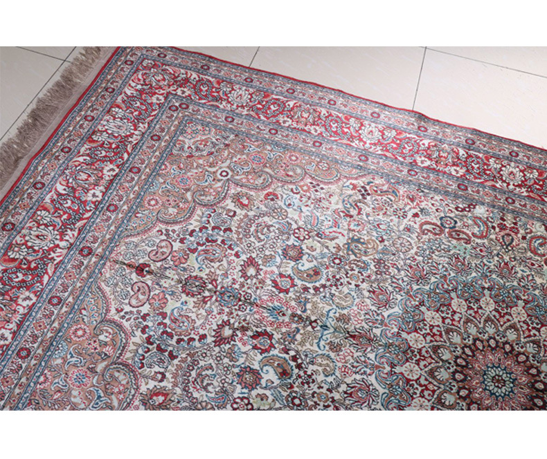 亿丝地毯品牌手工打结编织真丝地毯南阳出口欧美丝毯家用波斯地毯