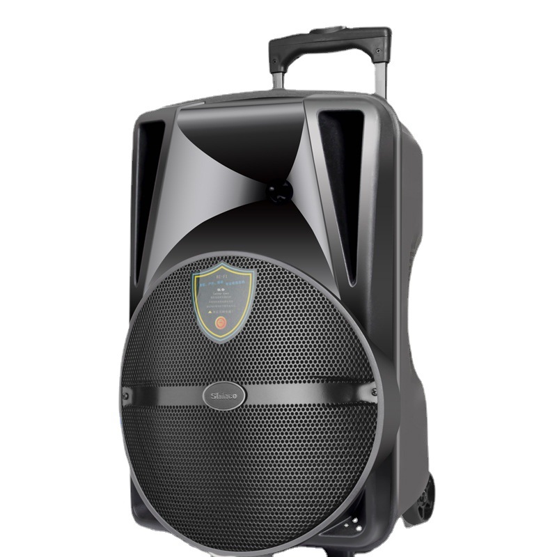 新科s29广场舞音响移动拉杆音箱户外ktv带便携式无线话筒k歌12寸