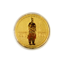 0B32批发兵马俑纪念币特色出国小礼品特色西安旅游纪念品