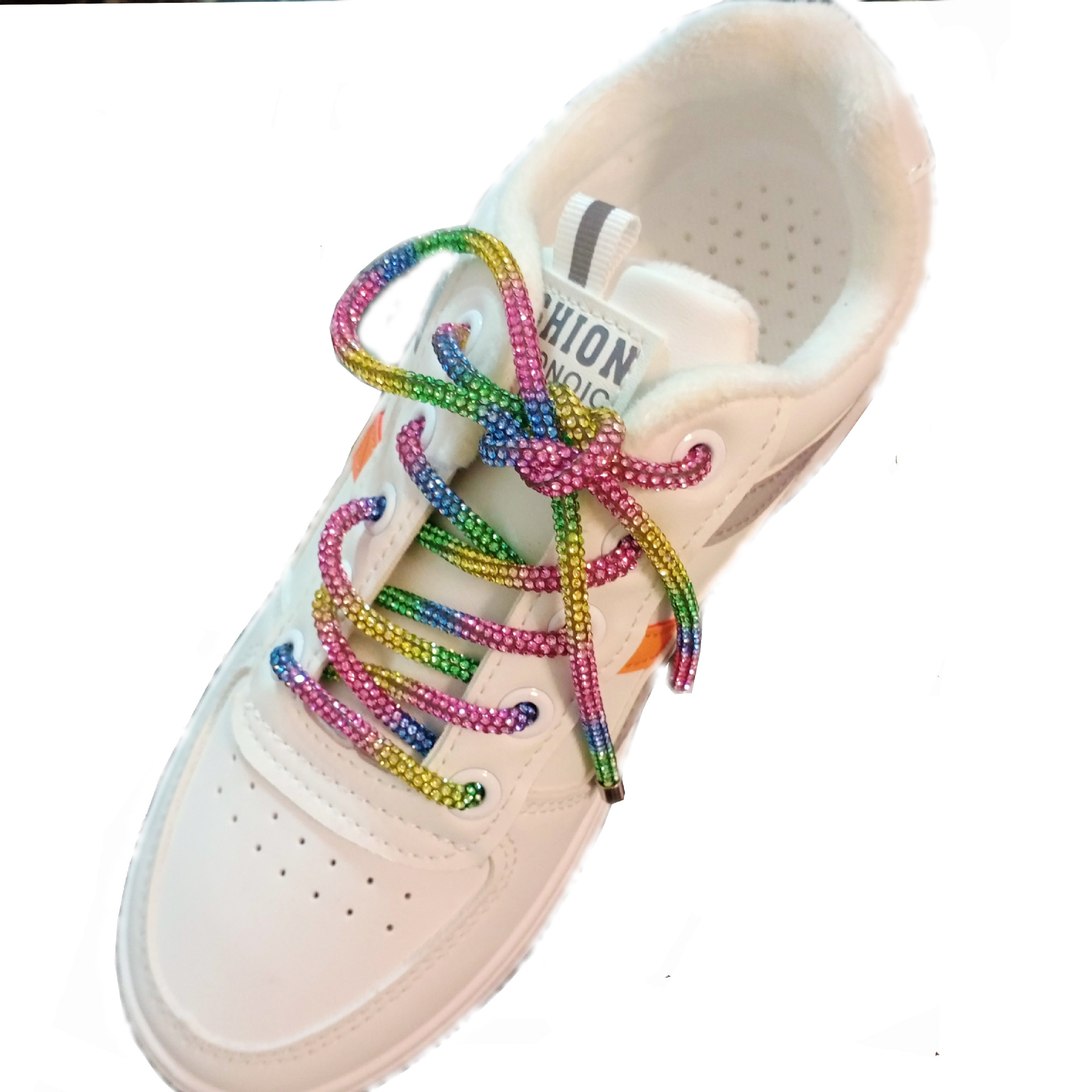 5号六排彩色钻鞋带水钻卫衣链饰品钻链