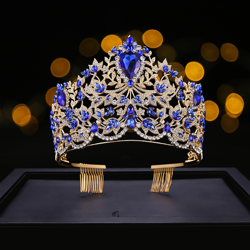 2019南非小姐桂冠世界小姐选美冠军王冠舞台加冕皇冠发箍厂家