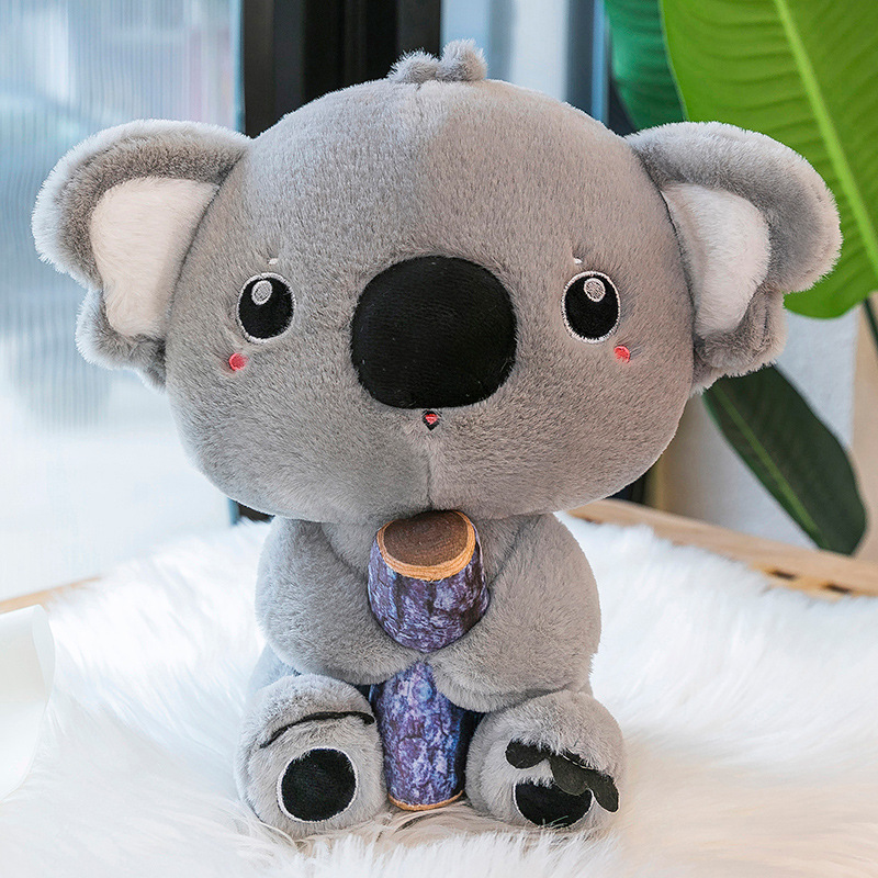 抱树桩考拉公仔毛绒玩具树懒熊布娃娃玩偶抱枕儿童女孩礼物卡通品