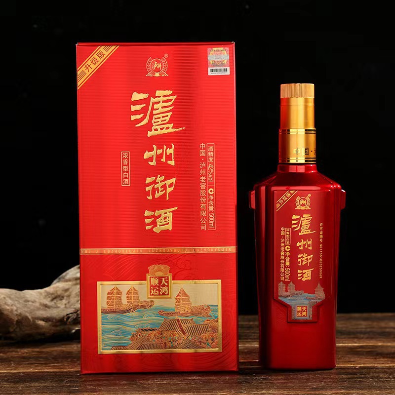 泸州市老窖泸州御酒天鸿顺运浓香型白酒42度喜庆用酒整箱6瓶批发