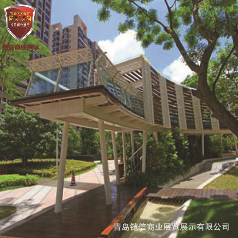 钢结构景观工程 膜结构钢结构膜遮阳棚景观棚 公园户外景观定制