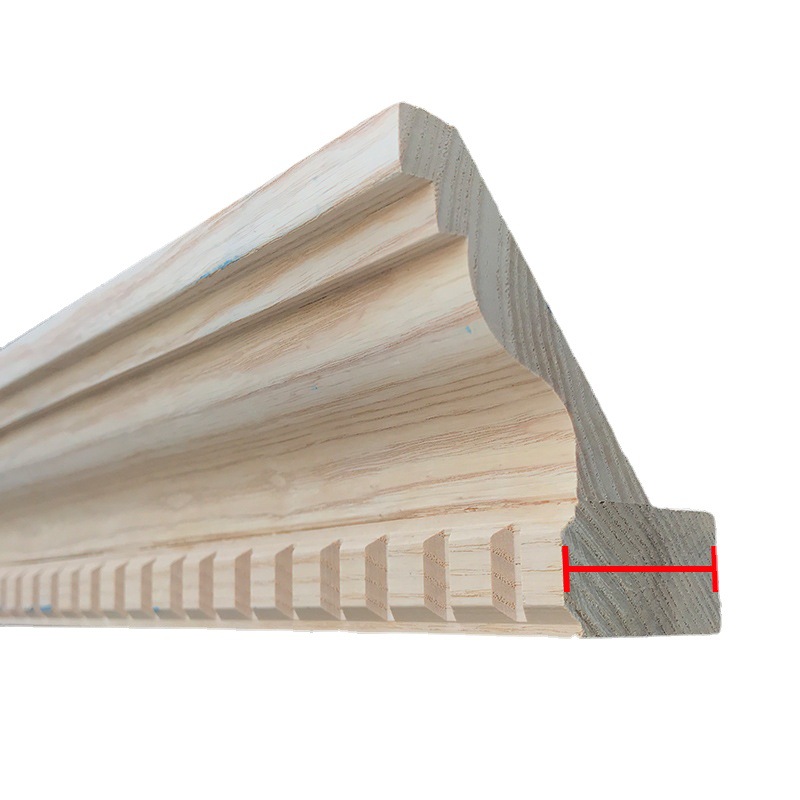 衣柜帽线橱柜顶线中式欧式顶角线吊顶装饰线条实木线条原木罗马柱