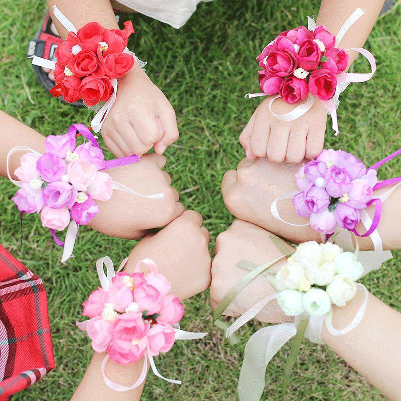 手腕花今日报价走势分析-姐妹手花伴娘手腕花手环用品-阿里巴巴