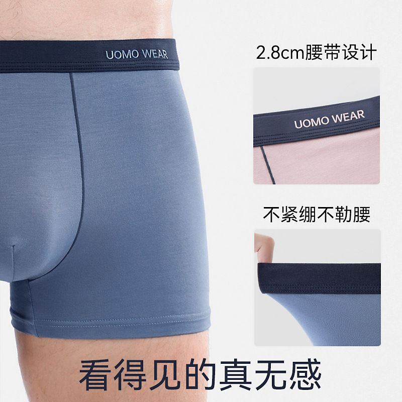 Modal Men's Underwear Men's Boxer Shorts Summer Breathable Quick-Drying Large Size Boys Boxer Shorts Head Wholesale