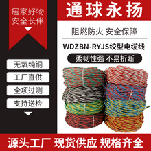 WDZBN-RYJS 低烟无卤阻燃铜芯绞型软电线 双绞线 花线 消防线