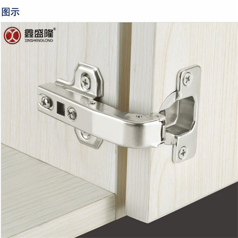 转角侧板橱柜门缓冲合页度短衣柜不锈钢180直角阻尼臂窄铰链90度