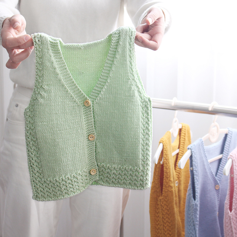 手工编织毛背心裙