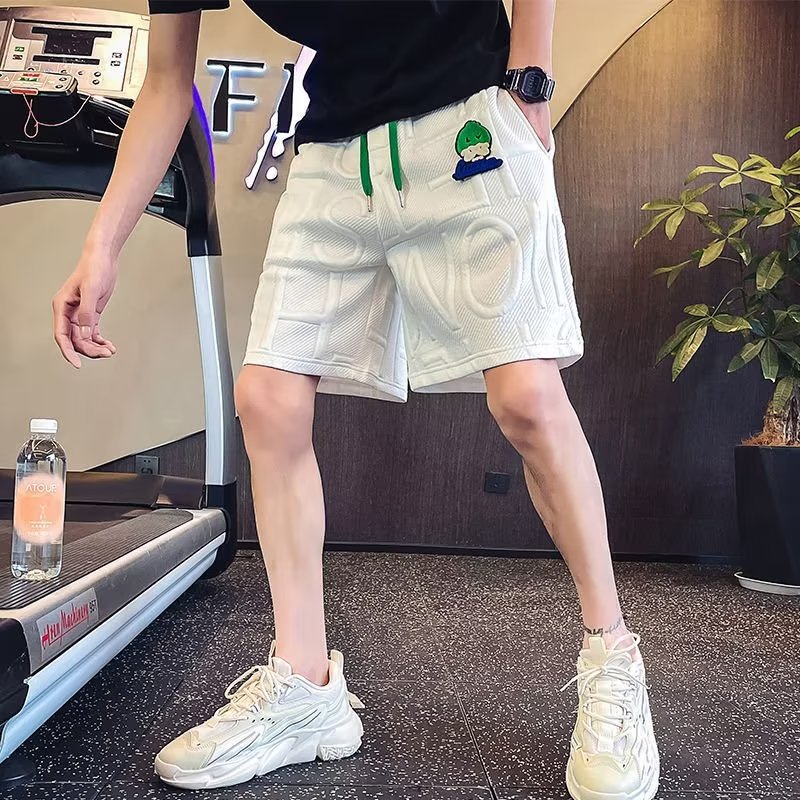 新款百搭短裤男潮牌休闲时尚运动五分裤街拍潮流男港风裤透气夏季