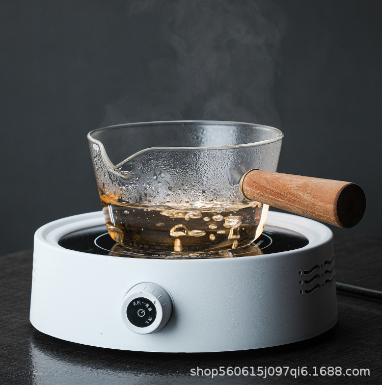 高硼硅玻璃奶锅耐热透明玻璃汤锅家用辅食锅煮面锅沙拉锅单柄锅