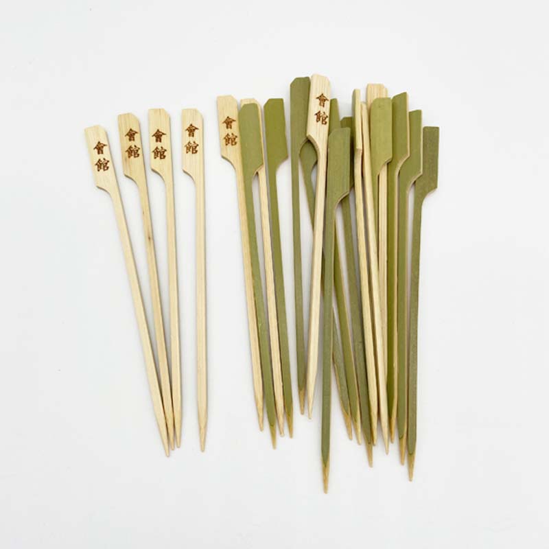 First Layer Bamboo Shavings Primary Color Bamboo Stick Charcoal Fire Barbecue Thick Bamboo Stick Japanese Style Bird Burning String Bamboo Stick Boiled Bamboo Stick Green Skewer