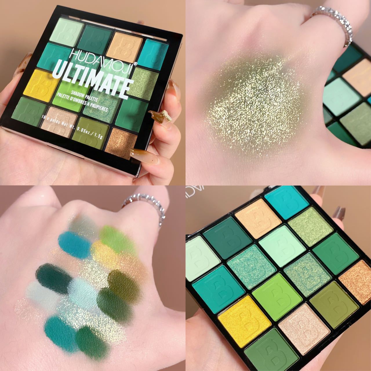 [Tmall Signature] Hudamoji16 Color Eye Shadow Plate Matte Earth Tone FARCENT Makeup Eye Makeup Repair Makeup Palette