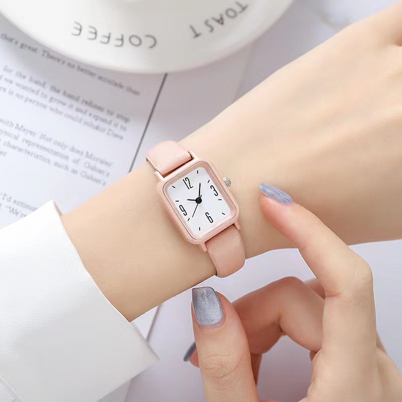 New One Piece Dropshipping Popular Women's Fashion Watch Korean Style Simple Small Square Niche Watch Student Watch