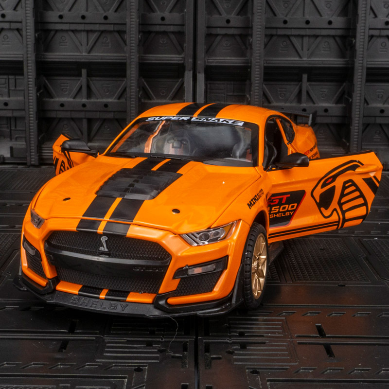 建元2406a仿真野马gt500跑车合金模型摆件谢尔比眼镜蛇金属玩具车