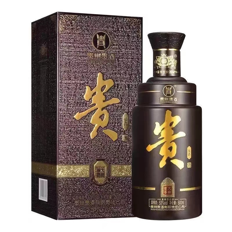 贵州贵酒心品53度酱香型白酒整箱6瓶*500ml自饮招待