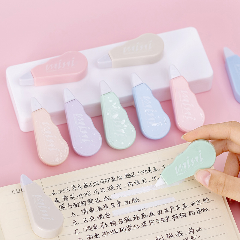 Mini correction tape Cute student Correction Tape Creative multi-function with wholesale primary and secondary school students girl heart Application Scenario