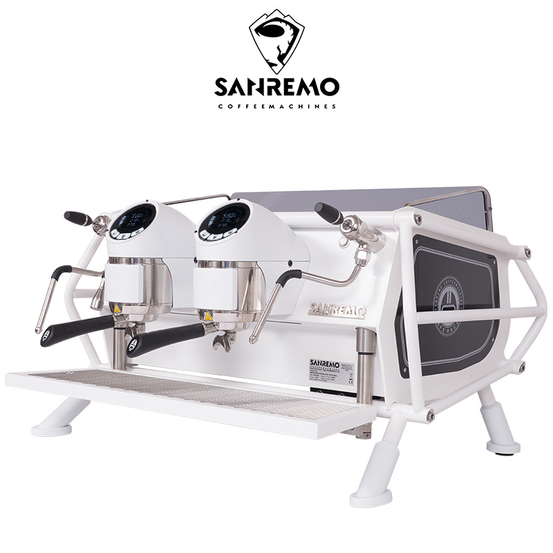 意大利sanremo/赛瑞蒙cafe race率真版双头三头半自动咖啡机