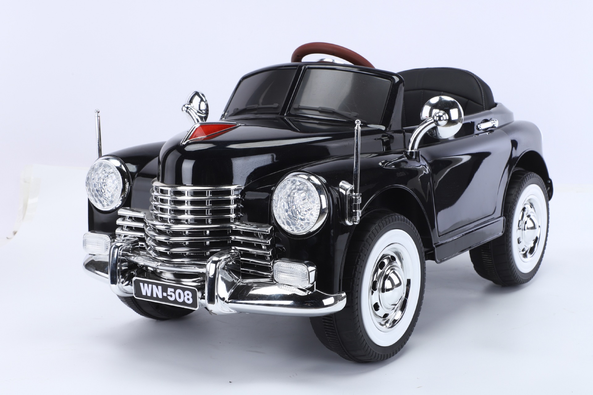 儿童电动汽车红旗老爷车宝宝遥控可坐人1-3-7岁小孩四驱充电玩具