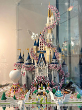 2024年樱花迪士尼城堡公主乐园女孩系列拼装积木玩具女生新年礼物