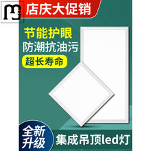 蓝卓集成吊顶led灯300x600厨房卫生间铝扣板嵌入式30x30x60吸顶平