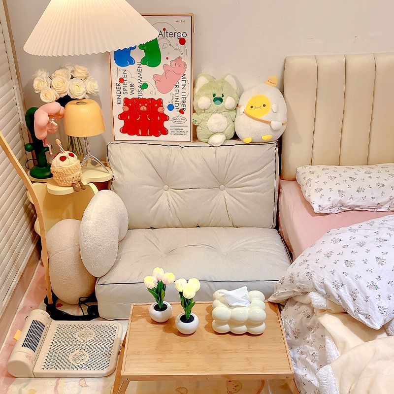 懒人沙发床榻榻米床垫可躺可睡单双人阳台躺卧小户型卧室折叠躺椅