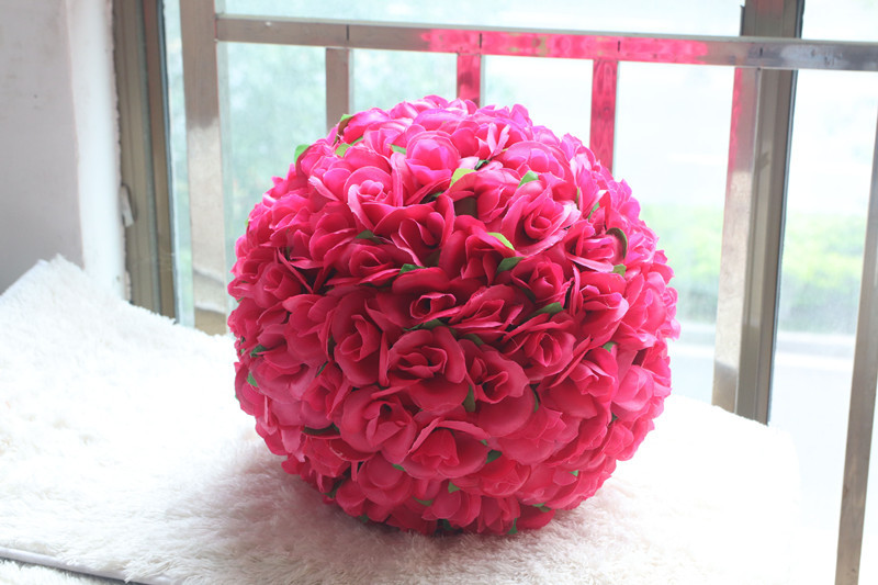 仿真花玫瑰花球假花装饰仿真玫瑰花朵花球花墙插花花头材料绢花头