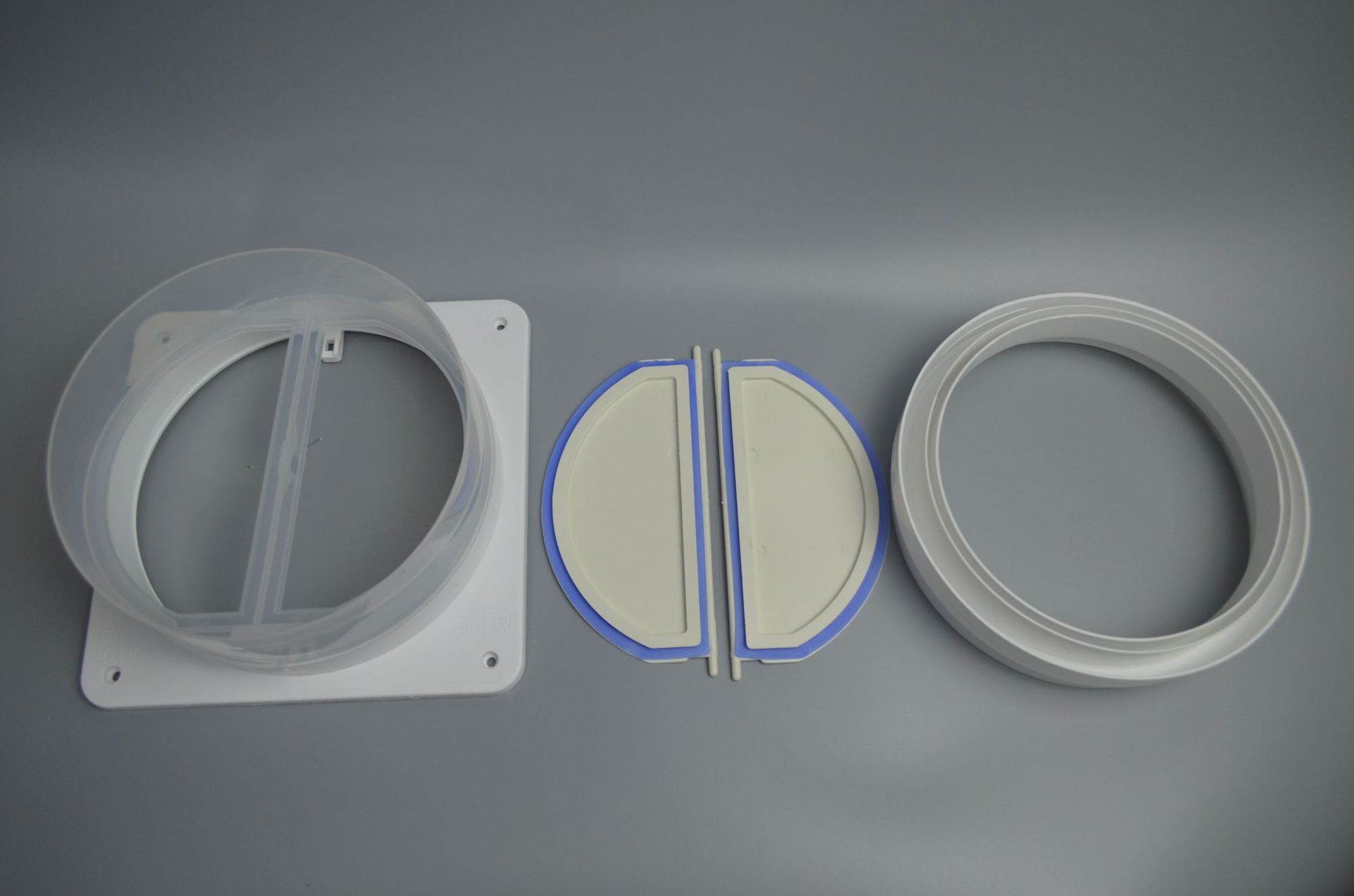 厂家直营新款加厚透明厨房烟道抽油烟机止回阀卫生间 公共止逆阀