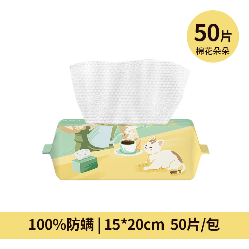 Disposable Face Cloth Wholesale Beauty Salon Pure Cotton Facial Towel Thickened Cleaning Towel Removable Facial Wipe Soft Towel Factory