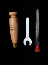 可换锥针榉木锥子柄/套装 手工diy皮革工具实木锥柄铜螺丝接口