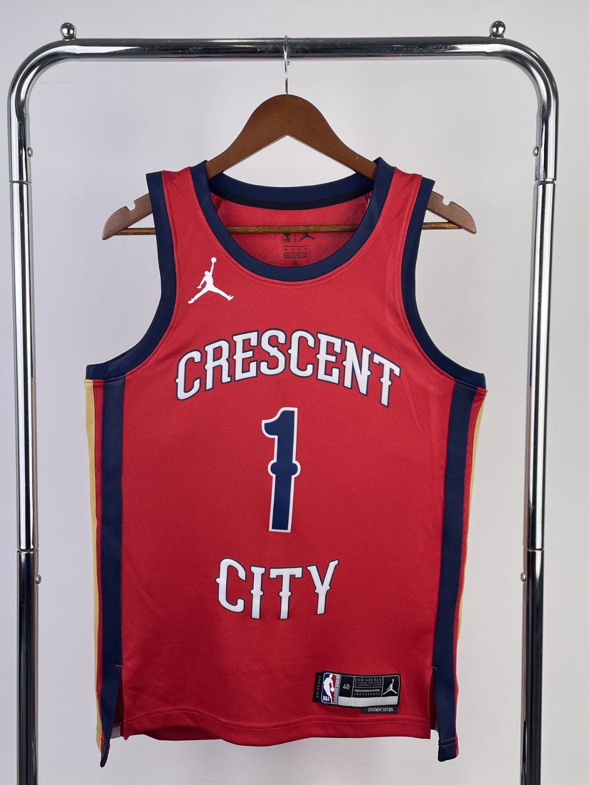 24赛季鹈鹕队飞人限定1号威廉姆斯3号麦科勒姆14英格拉姆nba球衣