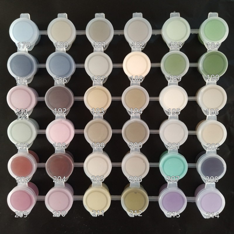 丙烯颜料莫兰迪灰系绘画涂鸦挤压式多功能马卡龙浅色北欧调色