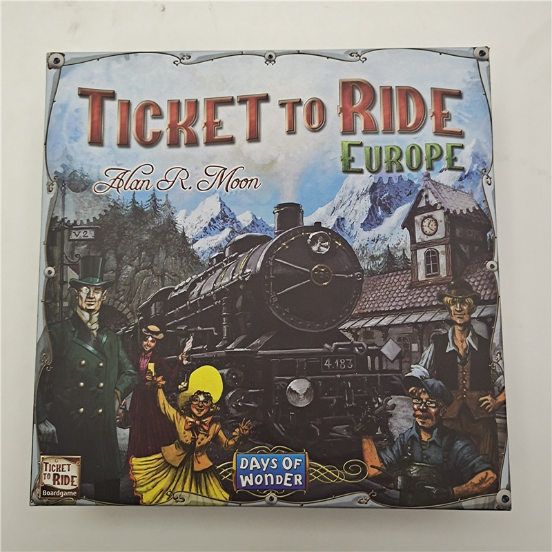 European Ticket to Ride English Card Game European Riding Ticket Desktop Game Ticket T