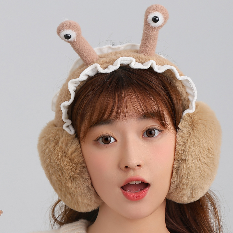 Plush Warm Cycling Cycling Earmuffs Female Winter Earmuff Earmuffs Ear Warmer Ear Protection Furry Imitation Rabbit Fur Ear Covers