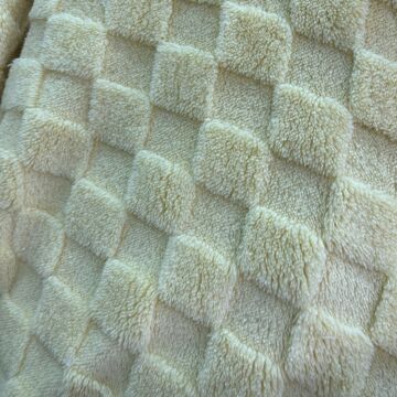 5*5双面绒提花格子 舒棉绒提花方格 塔芙绒格子家居服睡衣面料