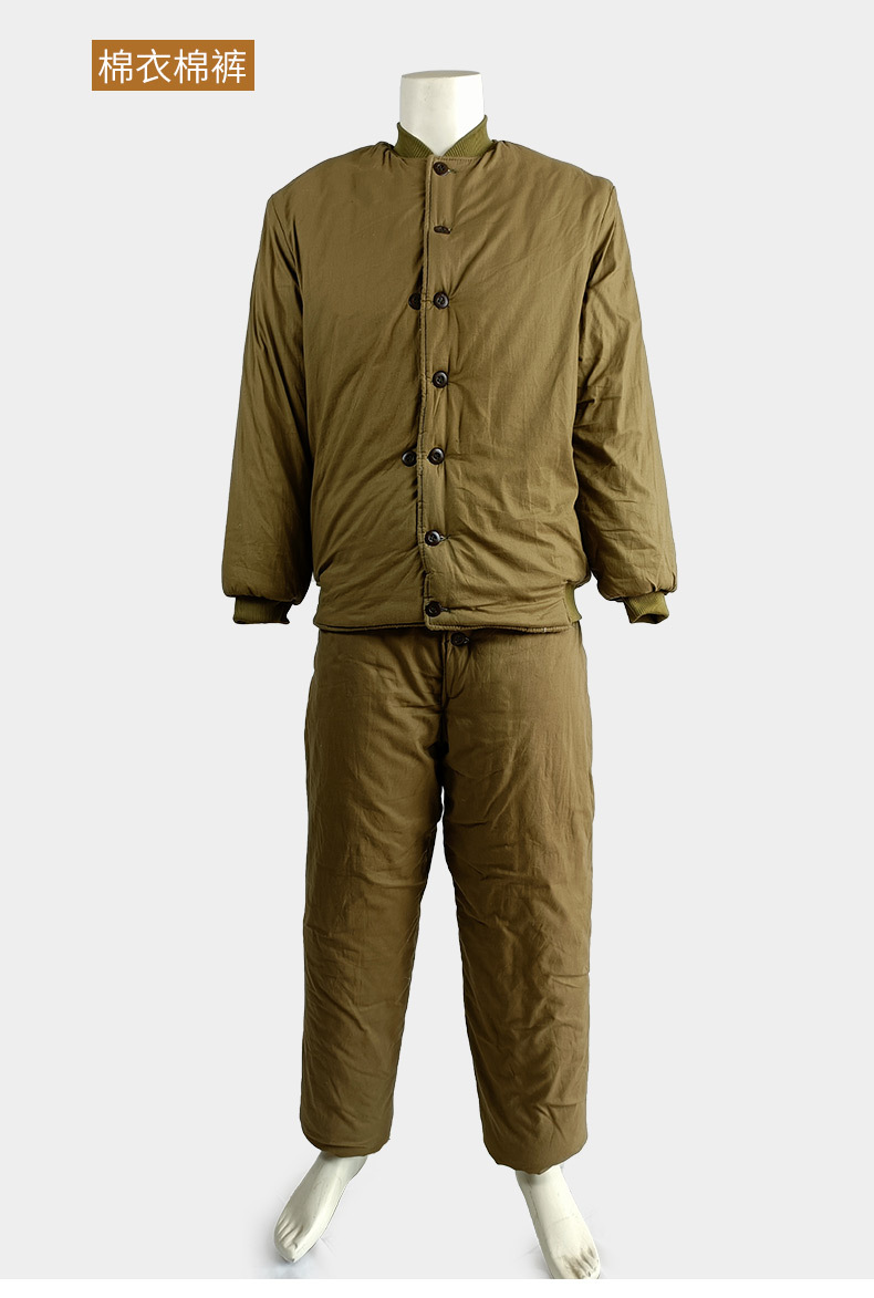 厂家供应冬季军绿加厚棉袄棉裤救灾棉衣裤套装劳保棉衣批发07棉衣