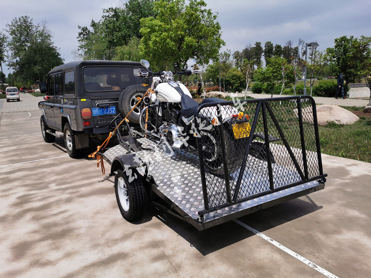 摩托车拖车 汽车后挂拖车 侉子边三轮拖车架 可折叠摩托车拖挂车