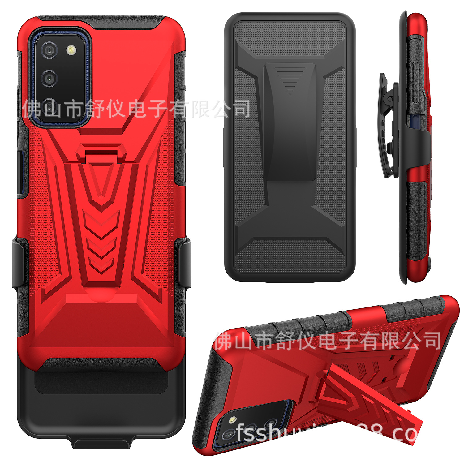 Applicable to Tcl Stylus 5G Samsung A03s A13 A53 Three-in-One Slide Bushing Case Back Splint Mobile Phone Case