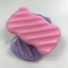 魔芋波浪形洗脸扑 水滴半圆魔芋球海绵角质深层清洁毛孔洁面扑