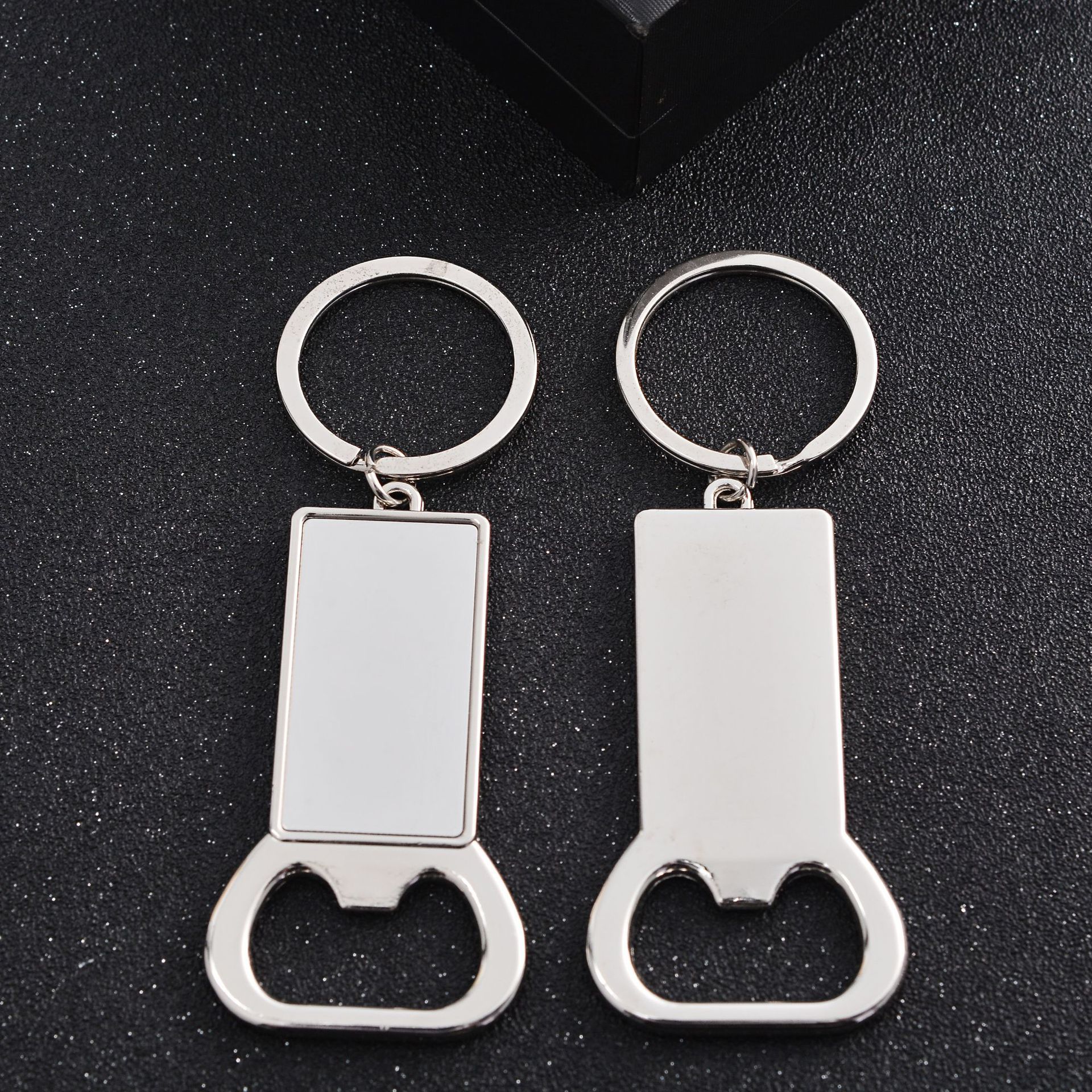 Metal Corkscrew Keychain Logo Blank Thermal Transfer Advertising Laser Sculpture Beer Bottle Opener