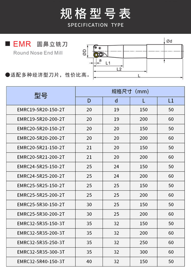 mzg数控抗震钨钢合金emr圆鼻车陡c20-5r20平面开粗牛鼻立车陡