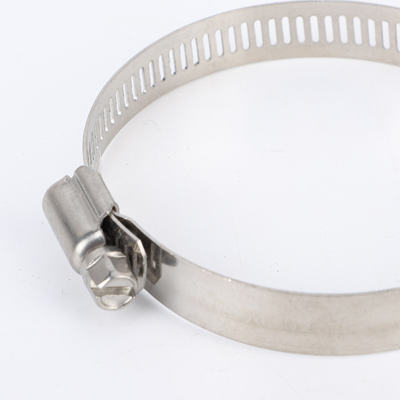 304不锈钢喉箍定制镀锌防松钢管夹水油管卡扣夹美式304不锈钢喉箍