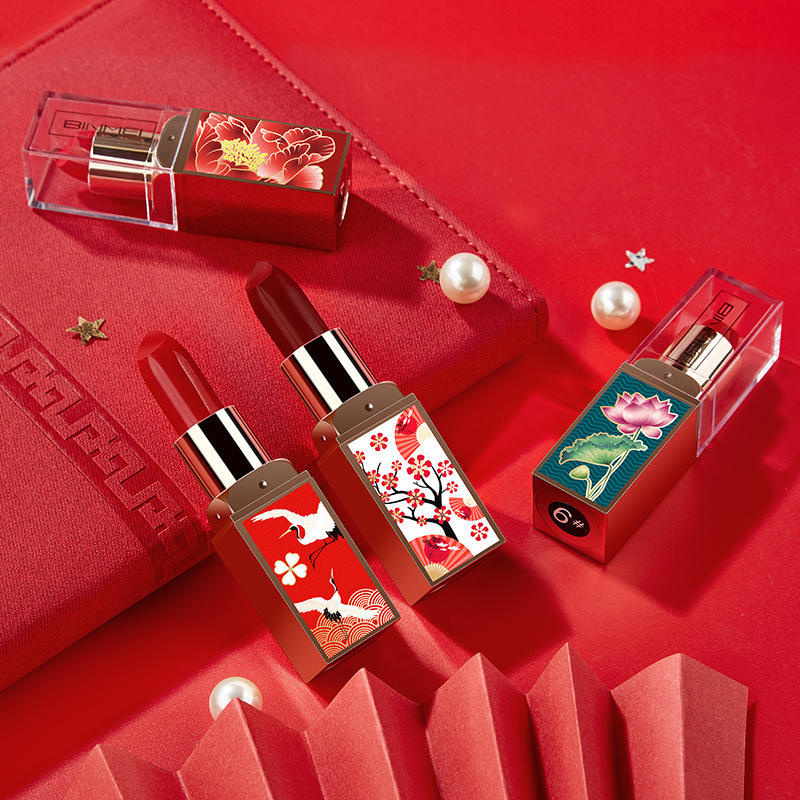 故宫中国风口红古风持久保湿防水不脱色哑光滋润唇膏跨境彩妆