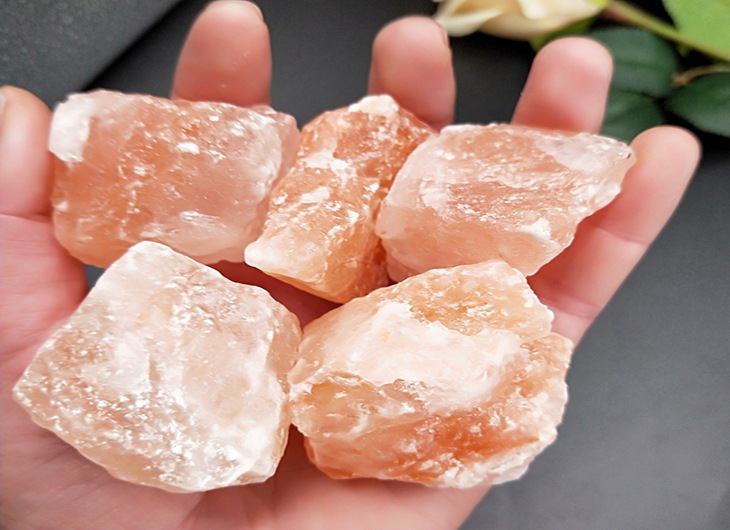 喜马拉雅盐块盐块diy自制盐艺灯用盐碎石盐灯用盐石批发代发