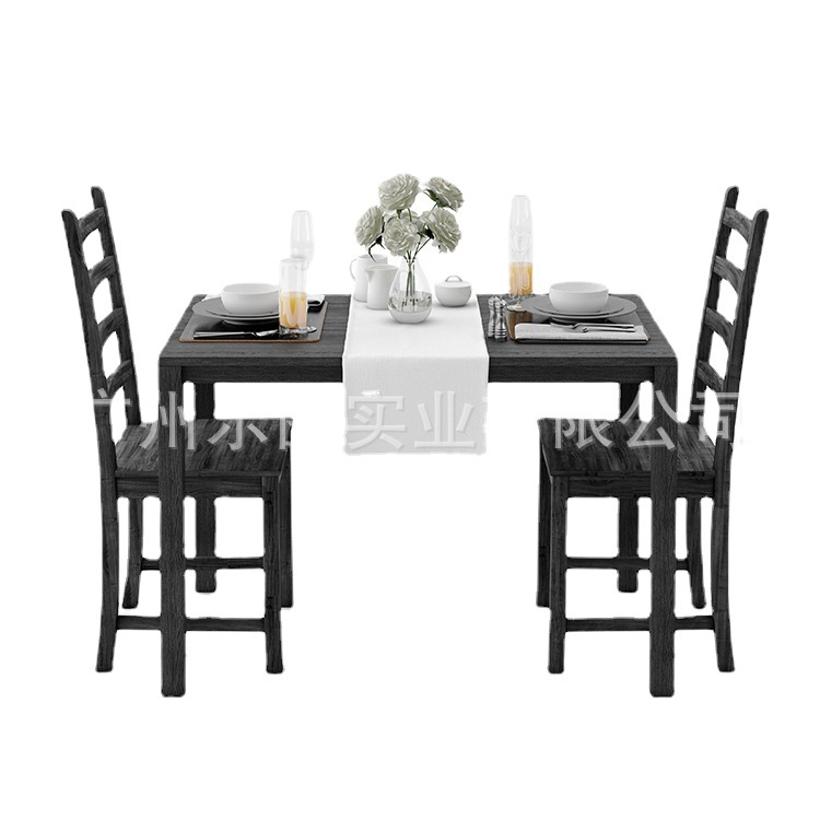 [Thermal Transfer Material] Modern Simple 300G Cotton and Linen Thickened Table Runner New Chinese Style Long Dining Table Table Runner