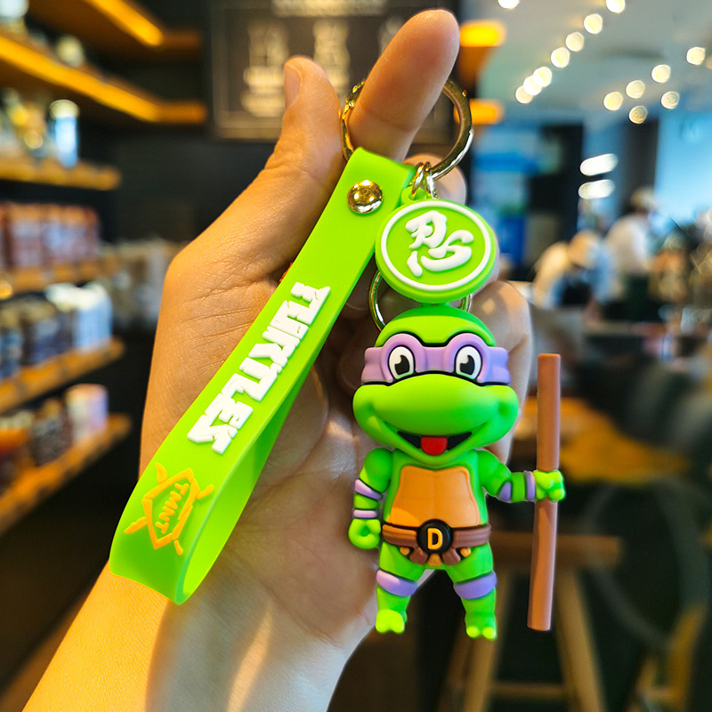 New Ninja Turtle Doll Keychain Pendant Couple Small Gift Car Pendant Yiwu Wholesale of Small Articles